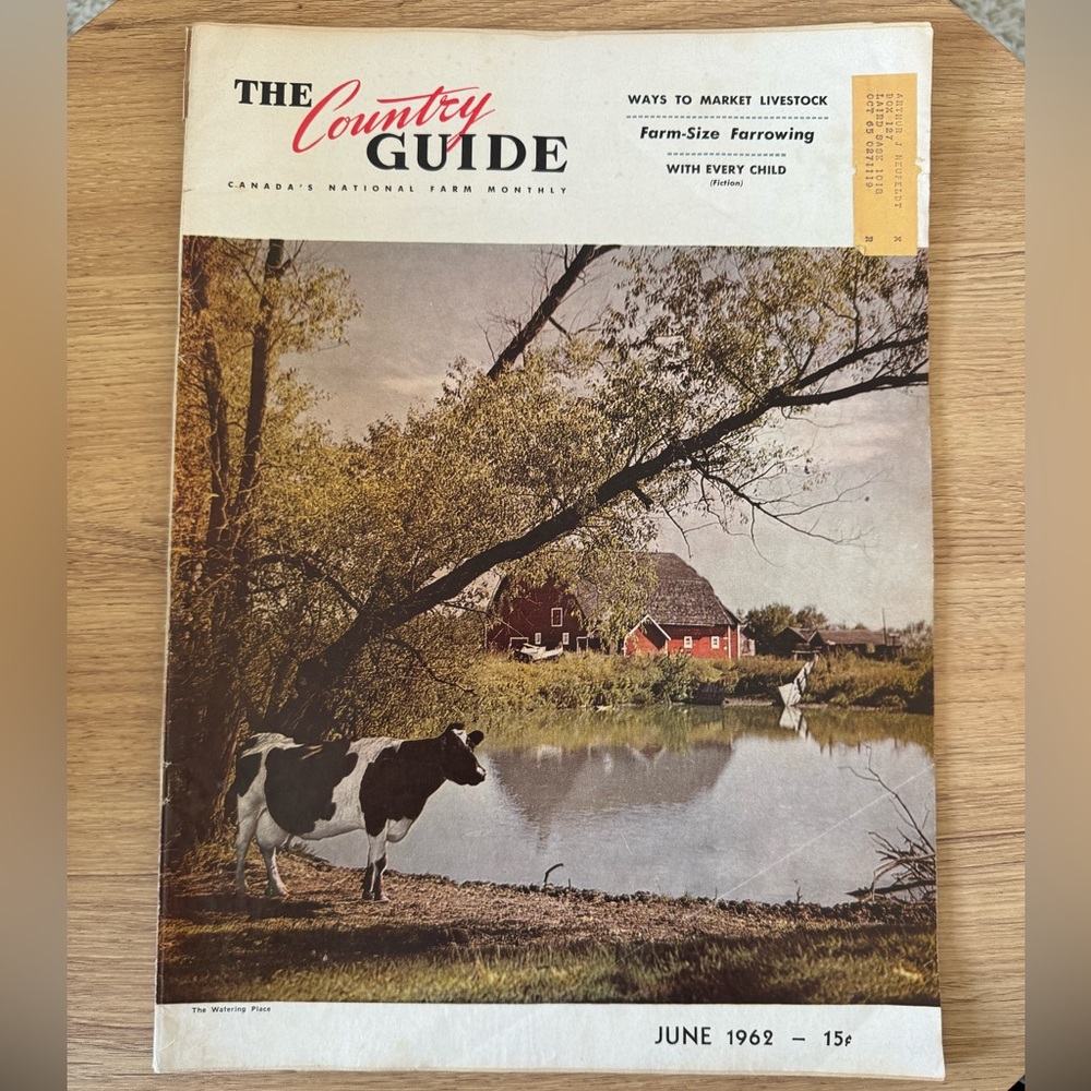 Vintage 1962 Country Guide Magazine